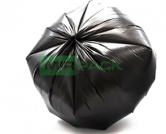 Пакеты для мусора 60л, 50 штук, 12 мкм, ПНД, черные, 60х70 см, особопрочные, Extra - Вид 2