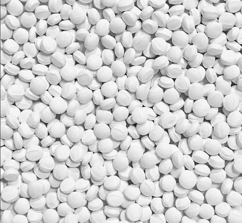 Вторичная гранула ПВД экструзионная белая - Вид 1